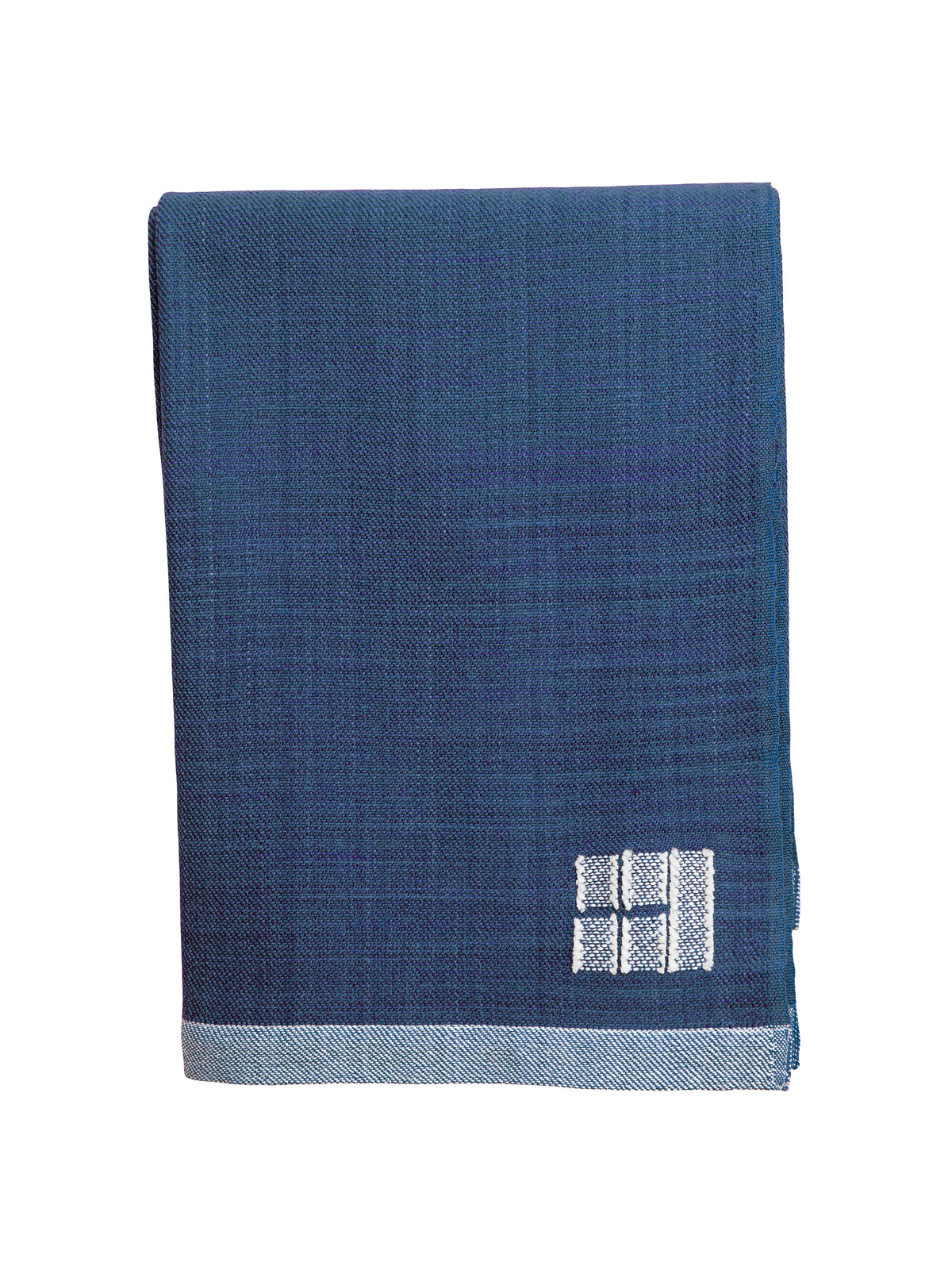 Swans Island Katahdin Throw Indigo Weston Table