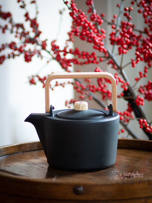 Masanori Masuda Cast Iron Pot with Oak Handle Weston Table