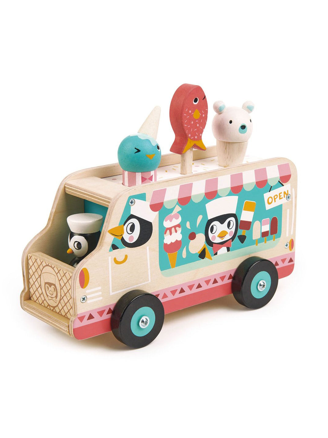 Tender Leaf Toys Penguin’s Gelato Van Weston Table