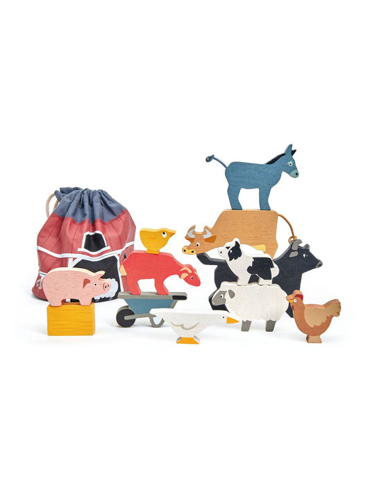 Tender Leaf Toys Stacking Farmyard Weston Table