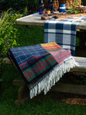 Tweedmill Tartan and Tweed Patchwork Throw Weston Table