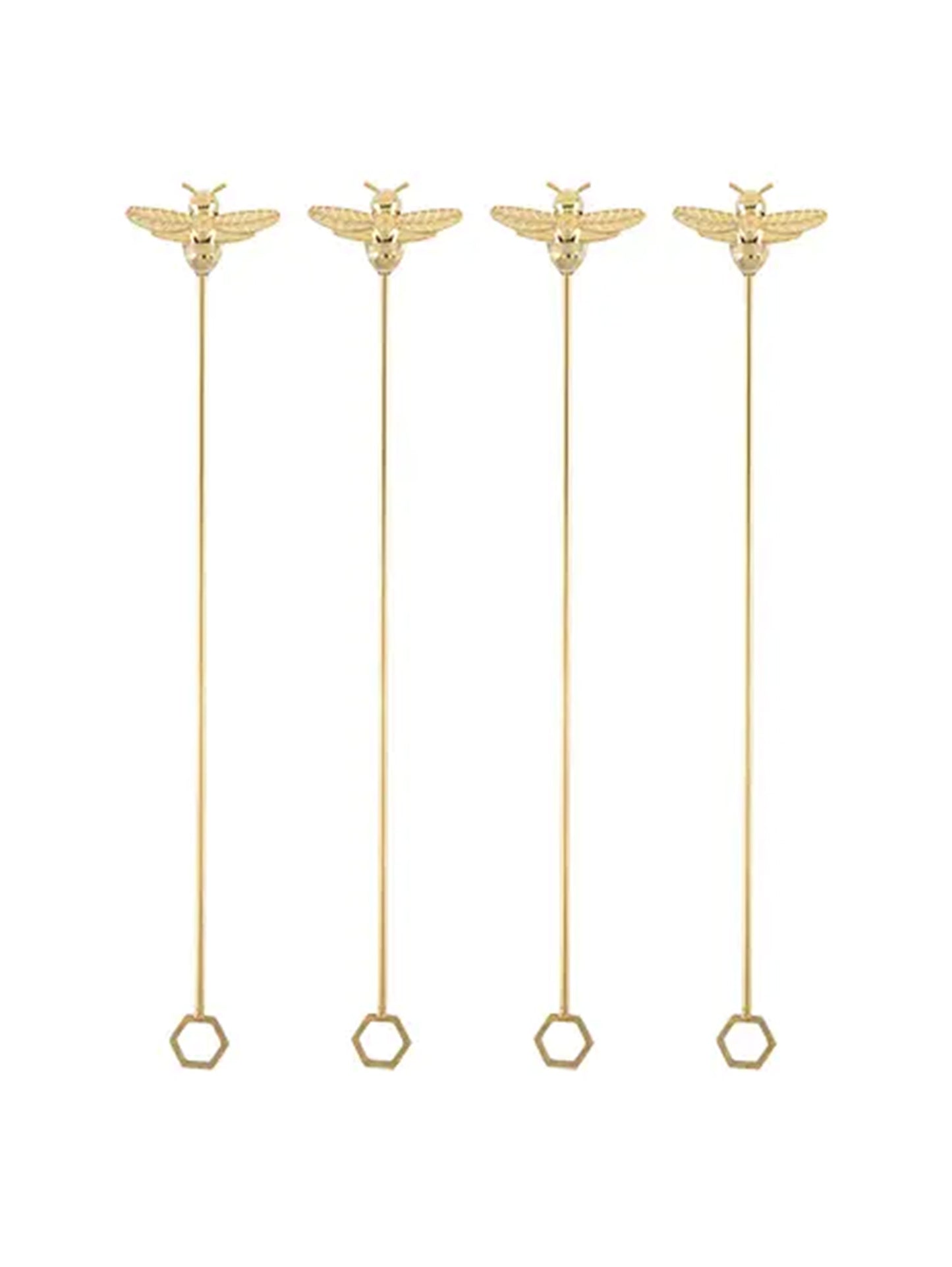 Garden Party Brass Bee Stir Sticks Weston Table