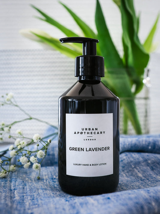 Urban Apothecary London Green Lavender Hand & Body Lotion Weston Table