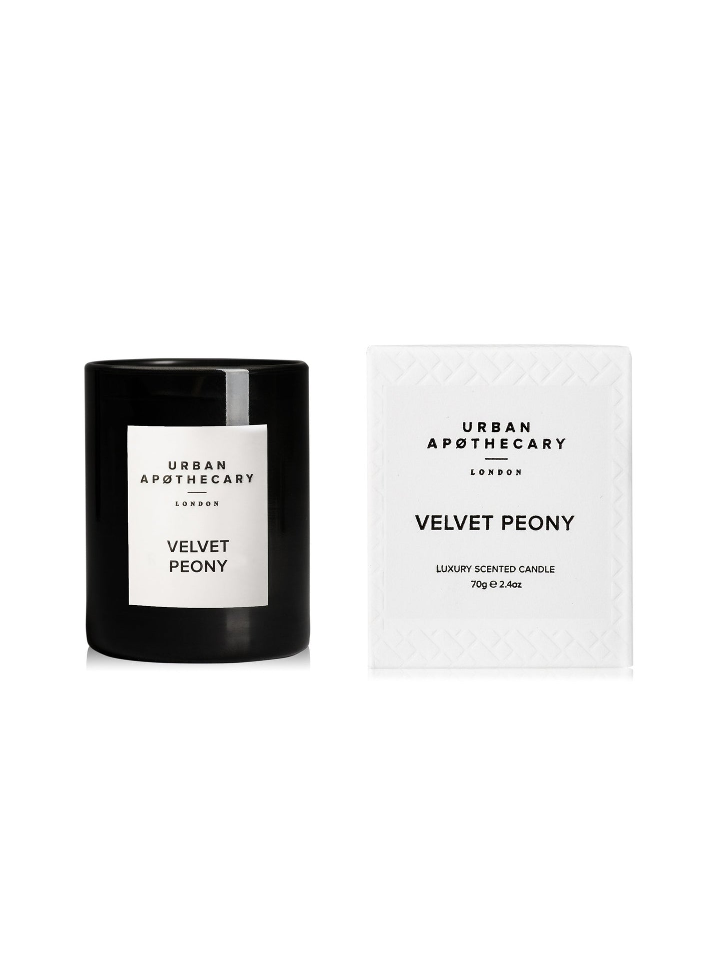 Urban Apothecary London Luxury Velvet Peony Mini Scented Candle Weston Table