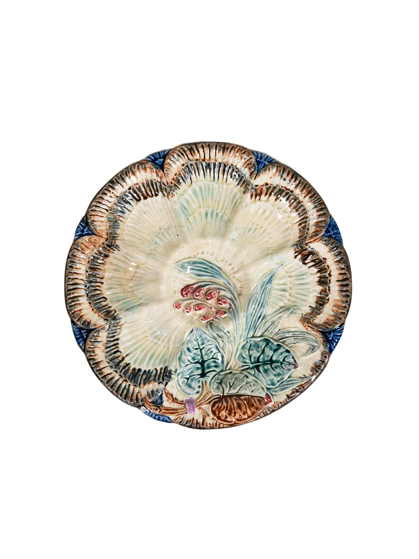 Vintage 1880s Wasmuel Oyster Plate 2 Weston Table 