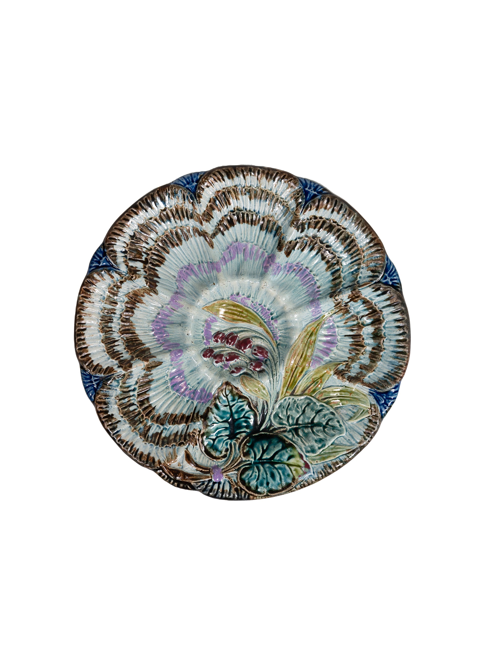 Vintage 1880s Wasmuel Oyster Plate 3 Weston Table 
