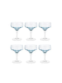Vintage 1960s Sasaki Crystal Martini Glasses Weston Table