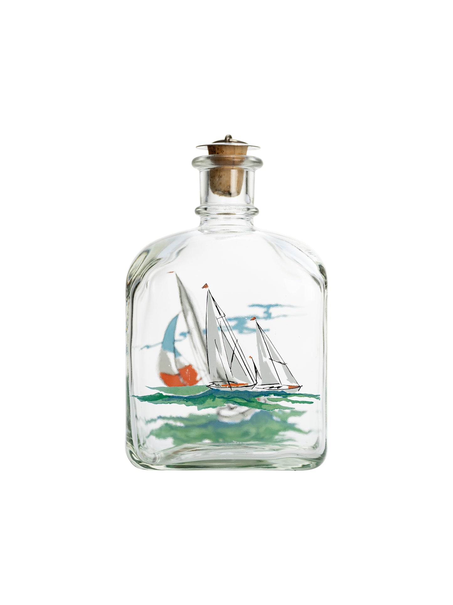 Vintage Holmegaard Sailing Glass Decanter Weston Table