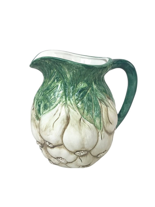 Vintage Italian Majolica Garlic Pitcher Weston Table