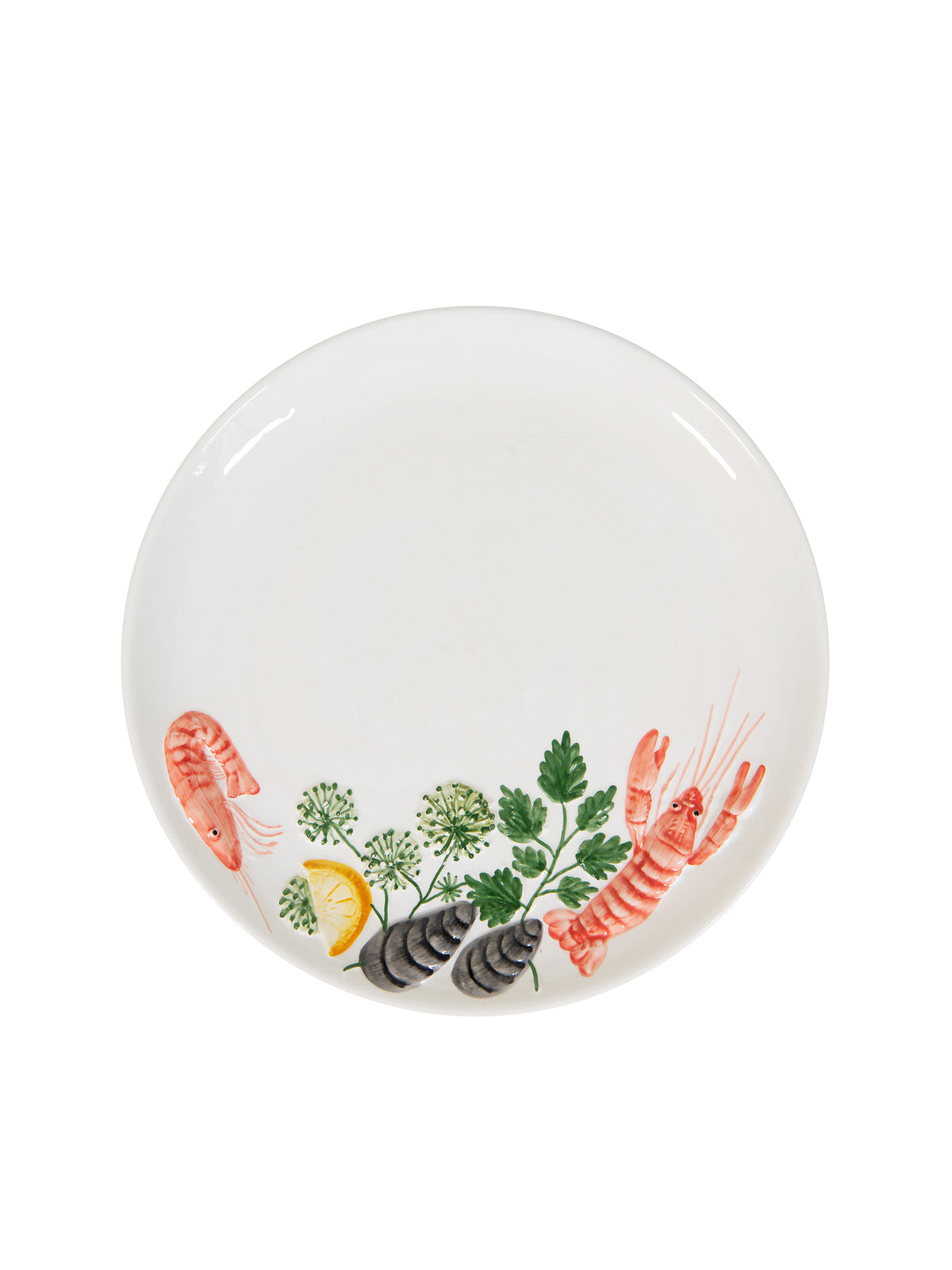 Vintage Retro Portuguese Majolica Seafood Platter Weston Table