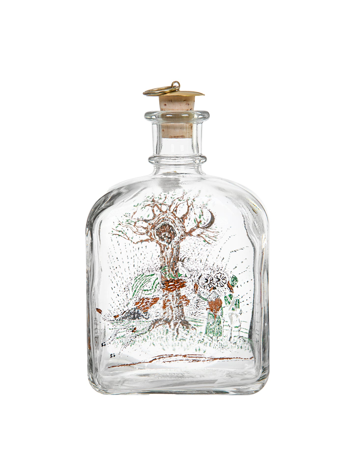 Vintage Tinder Box Glass Bottle Weston Table