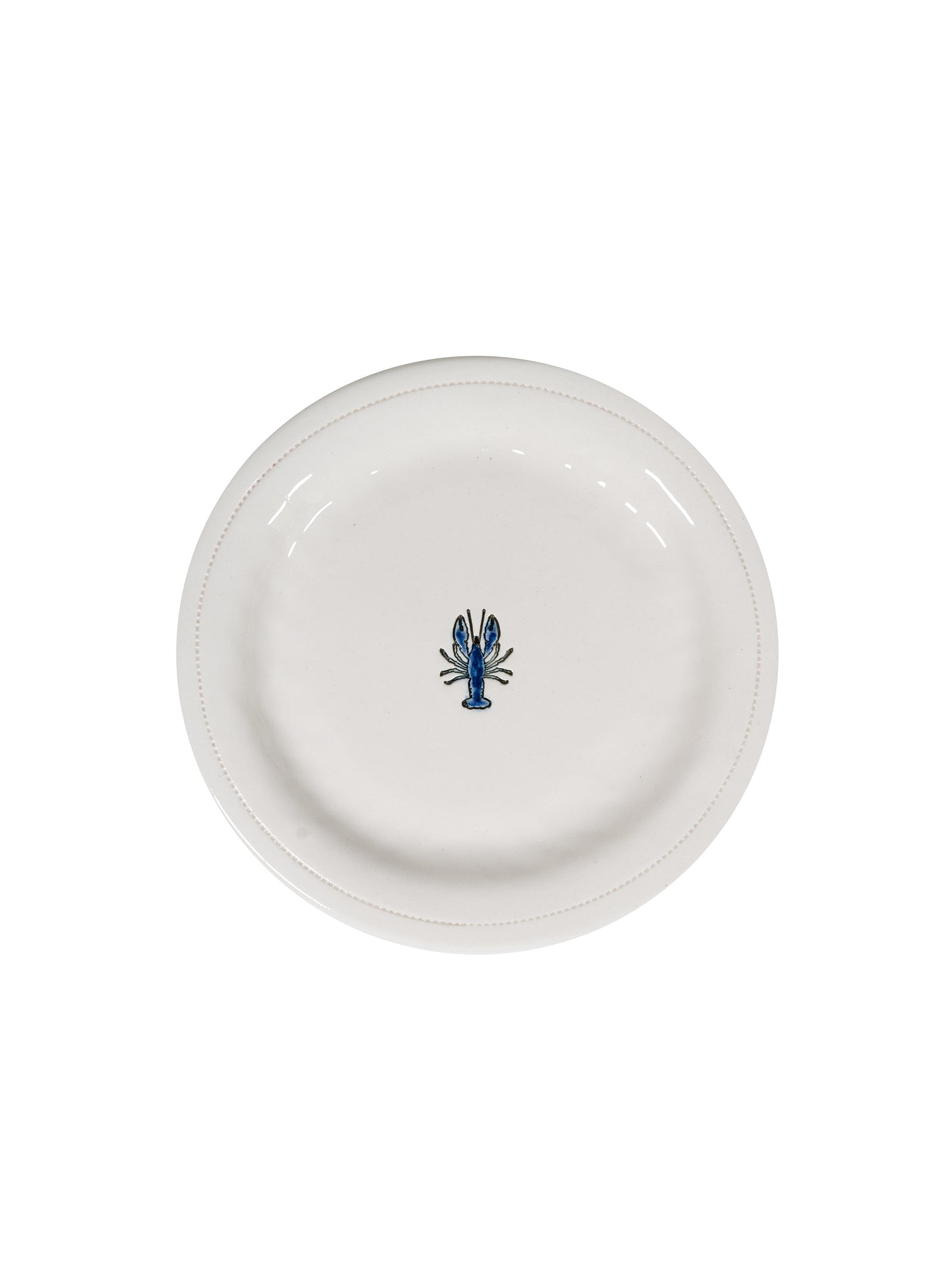 WT Blue Lobster Canapé Plate Weston Table