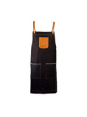 Japanese Selvede Denim & Leather Apron Camel Leather Weston Table