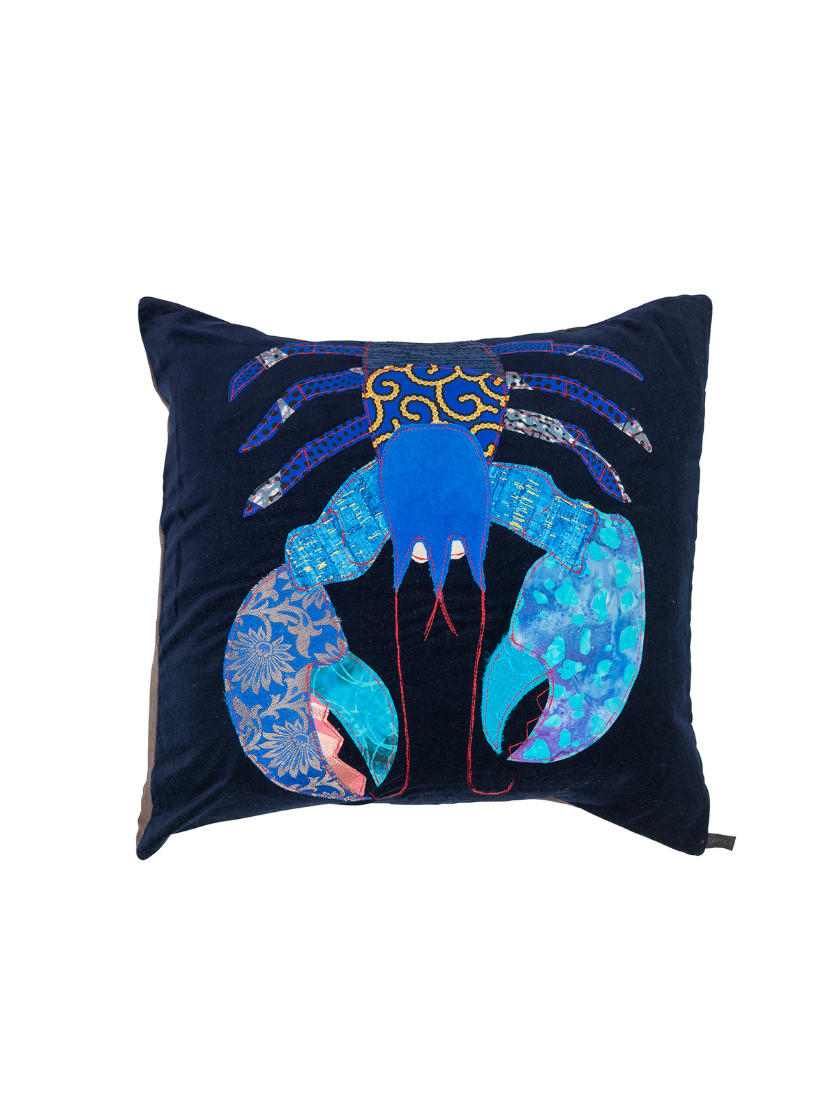 WT Carola van Dyke Blue Lobster Pillow Weston Table