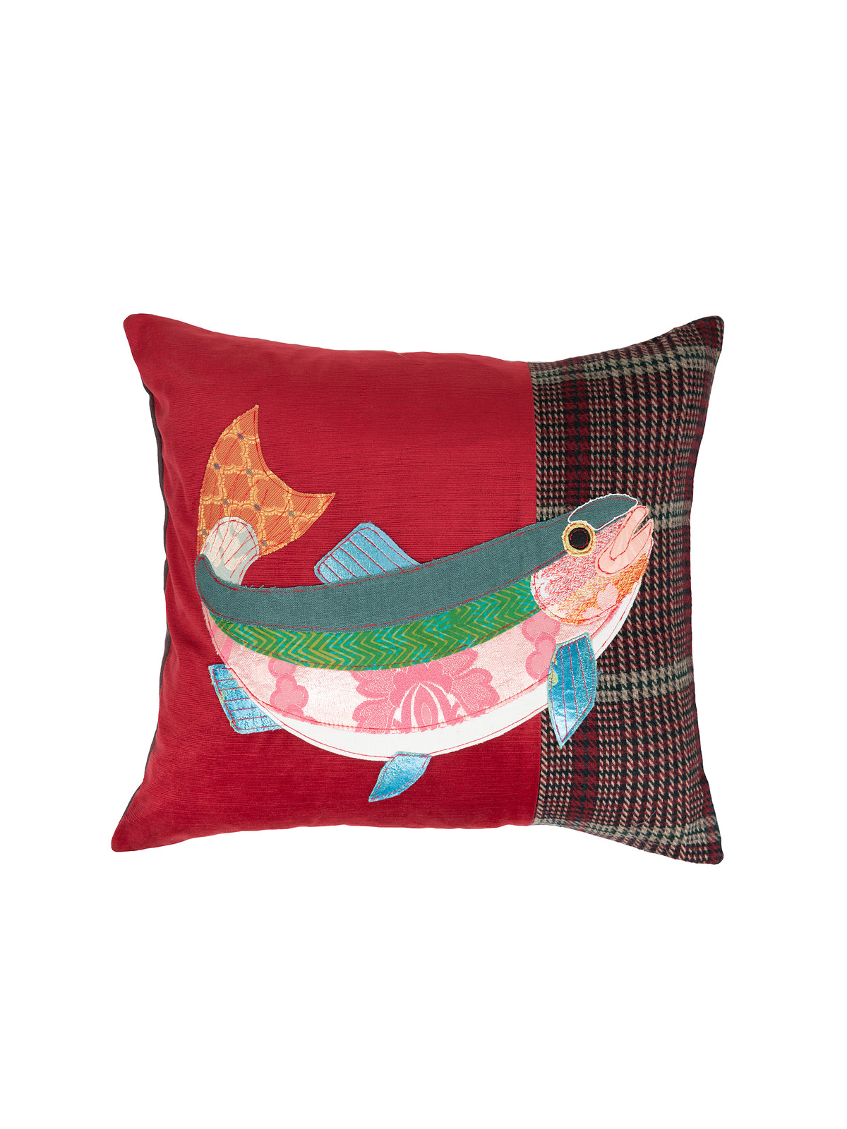 WT Carola van Dyke Salmon Jumping Pillow Weston Table
