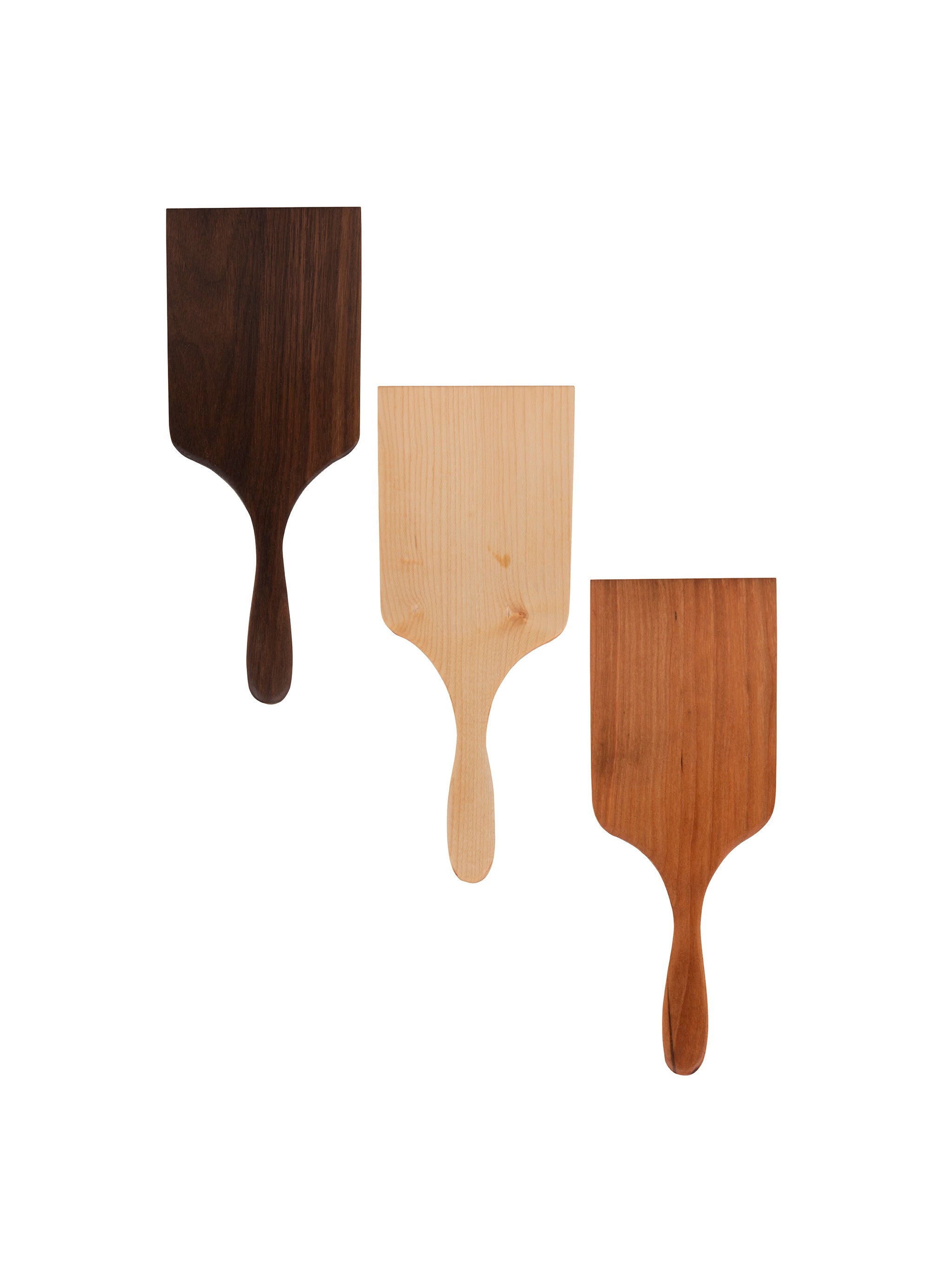 Handmade Maple Wood Flat Paddle Spatula - Four Leaf Wood Shop