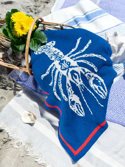 WT Eco Blue Lobster Throw Weston Table