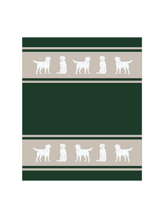 WT Eco Labrador Blanket Hunter Green Weston Table
