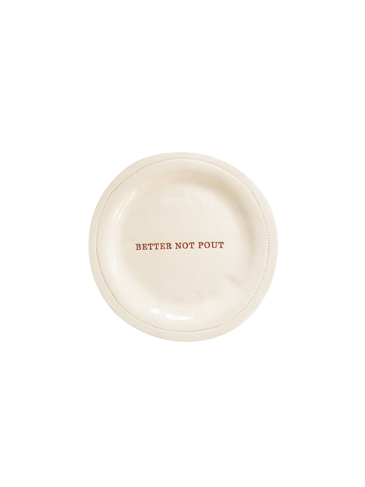 WT Holiday Canapé Plate Better Not Pout Weston Table