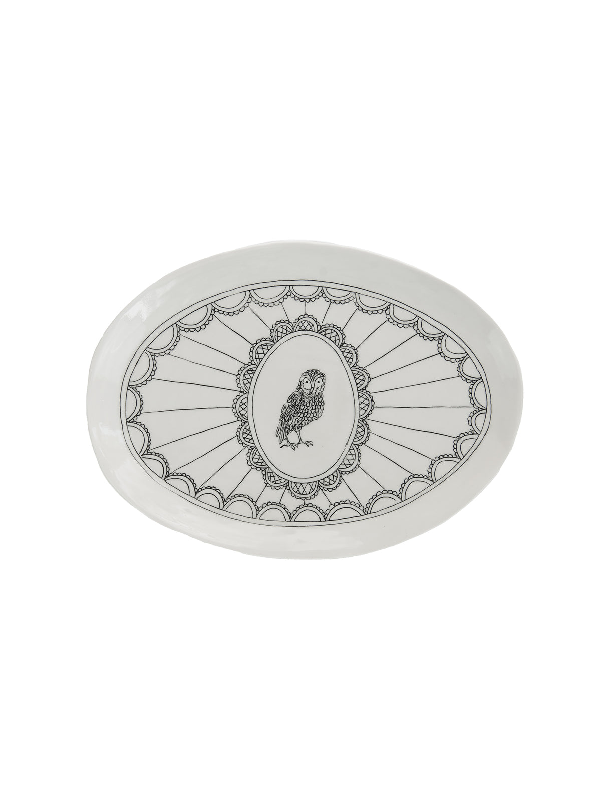 WT Hope and Mary Small Platter Owl Weston Table