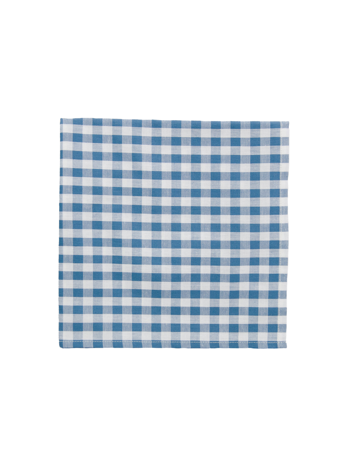 WT Light Blue Gingham Napkins Weston Table