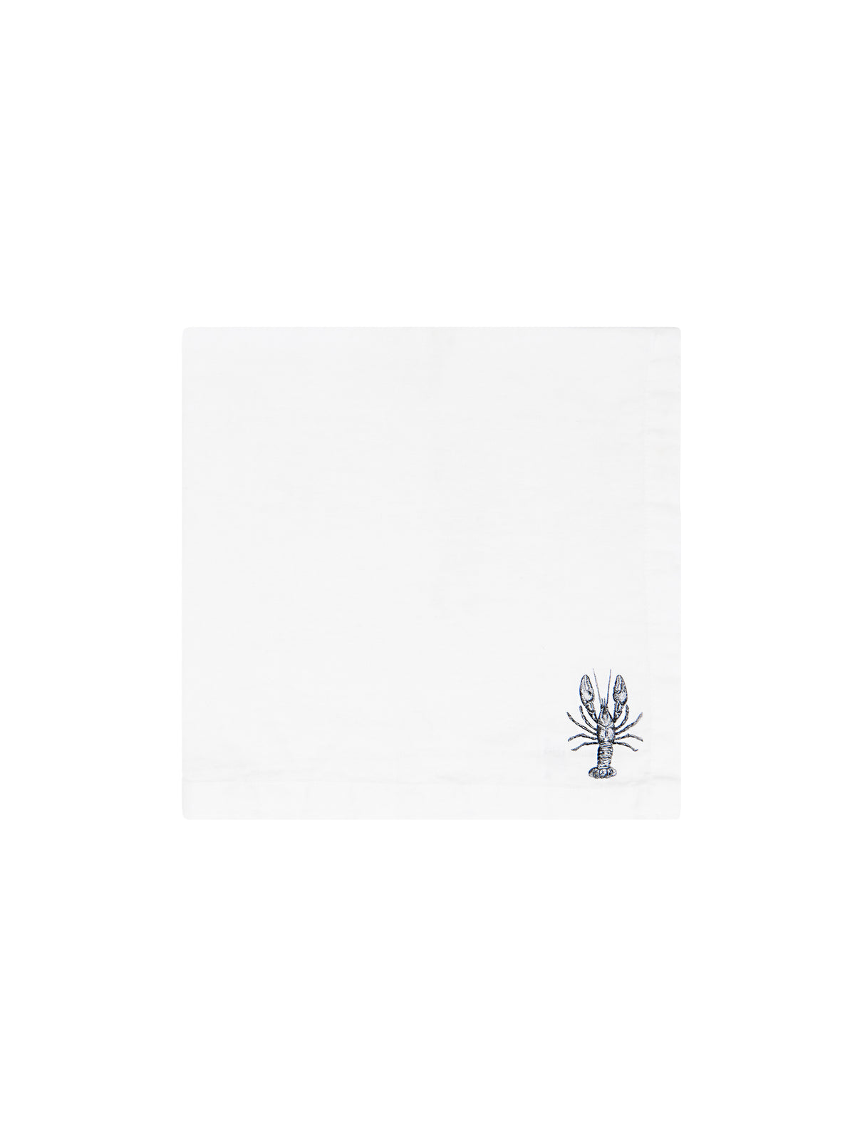 Lobster White Linen Napkins Weston Table