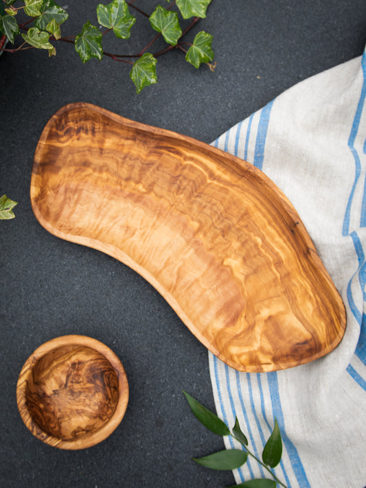 WT Olive Wood Serving Plate Weston Table