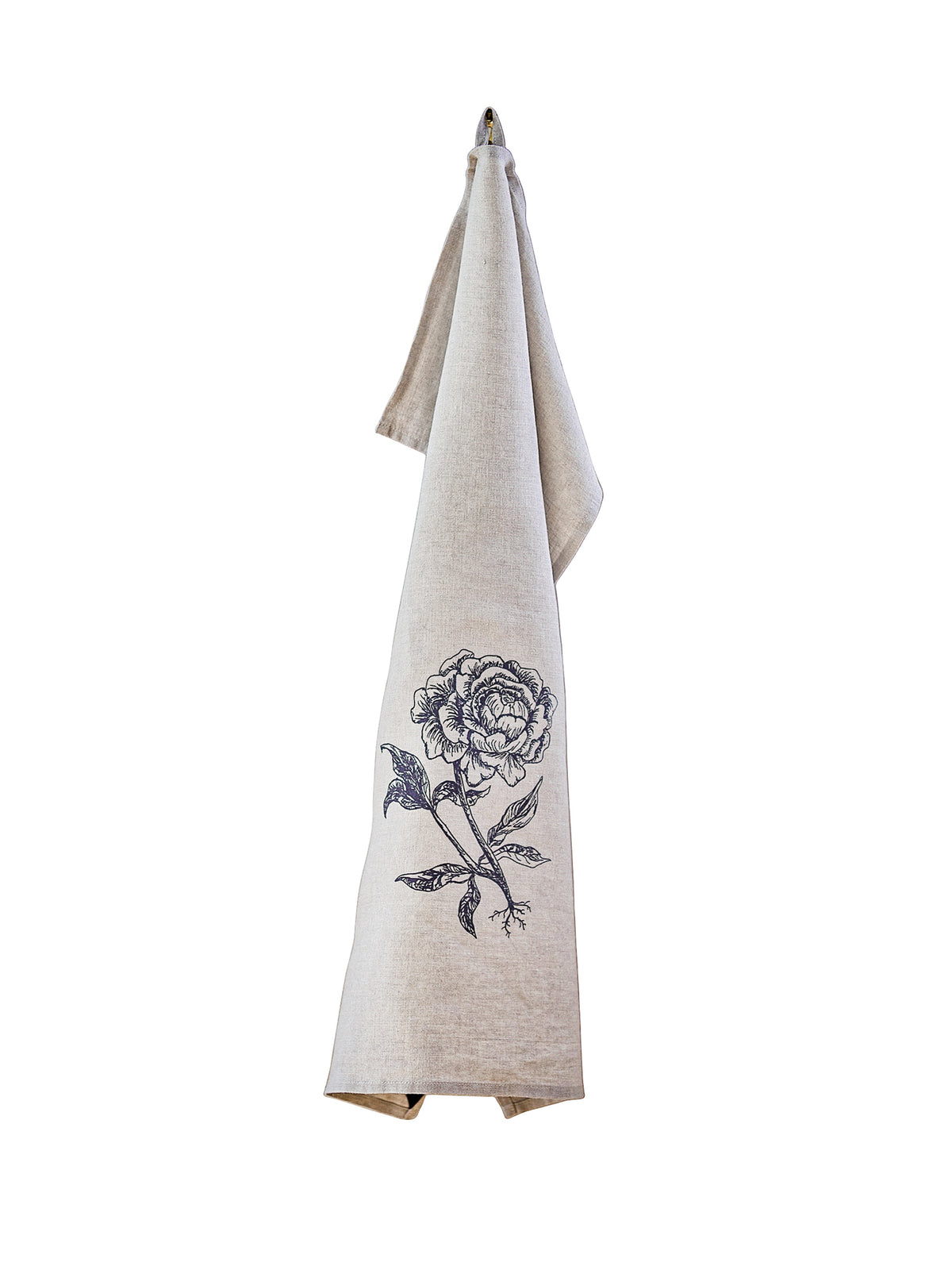 WT Peony Linen Tea Towel Weston Table
