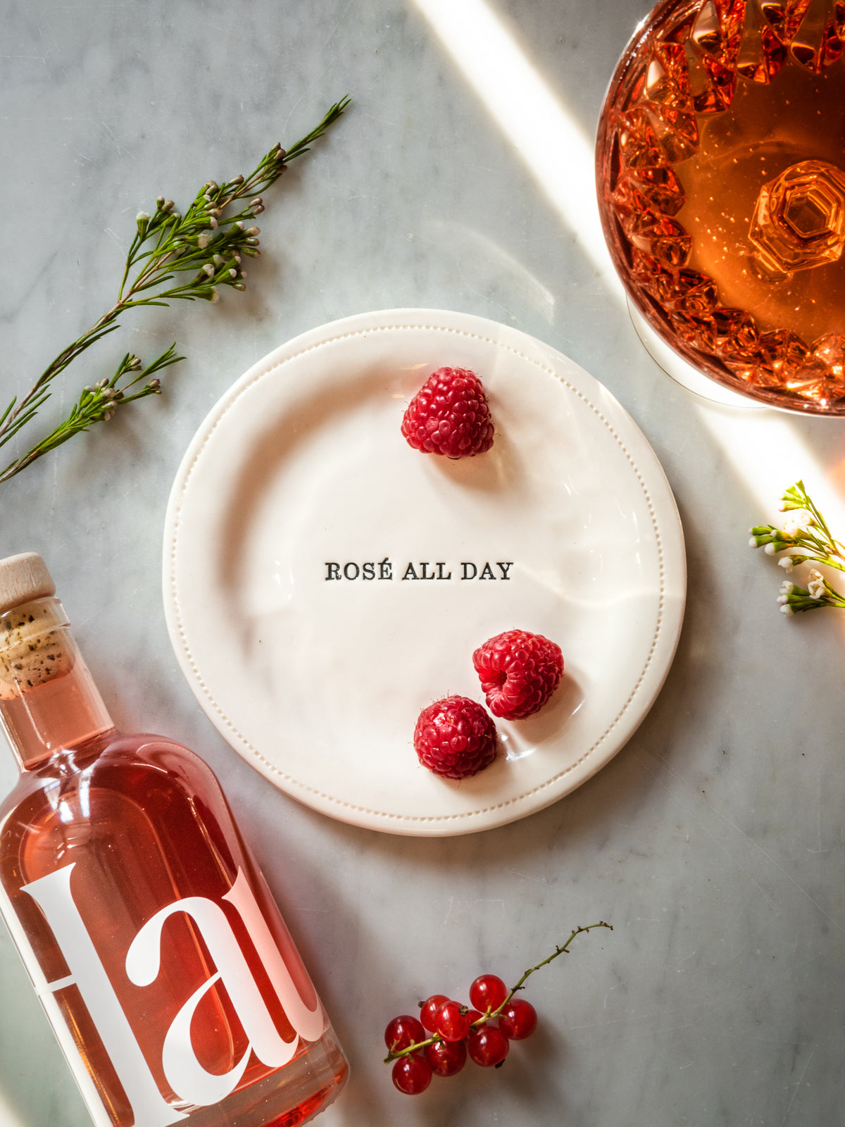 WT Rosé All Day Canapé Plate Weston Table