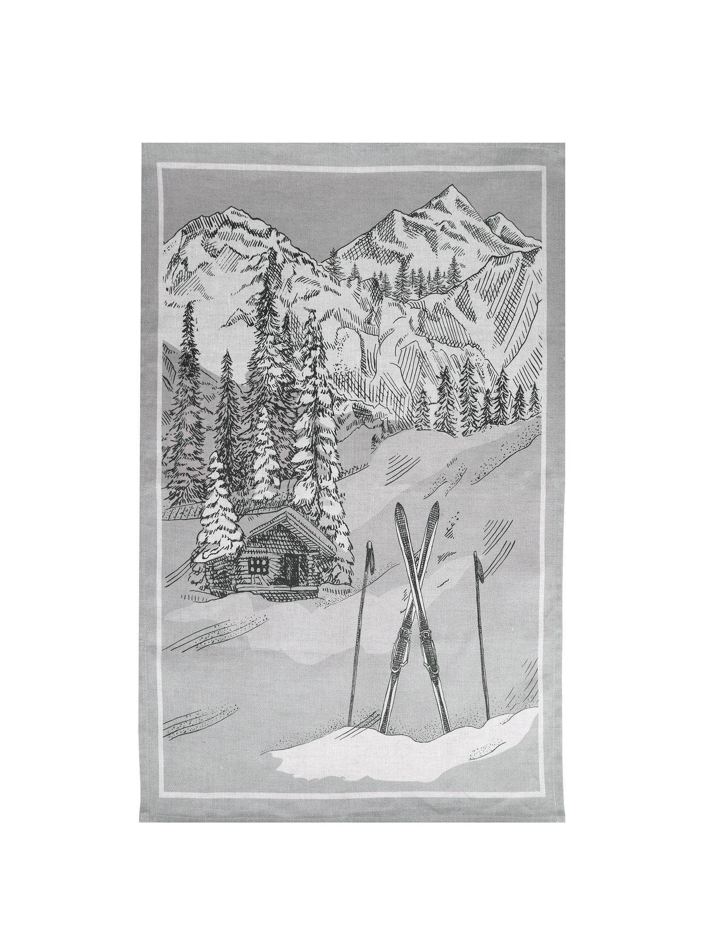 Ski Chalet Linen Kitchen Towel Weston Table 