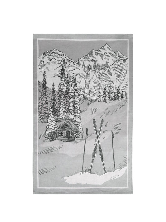 Ski Chalet Linen Kitchen Towel Weston Table