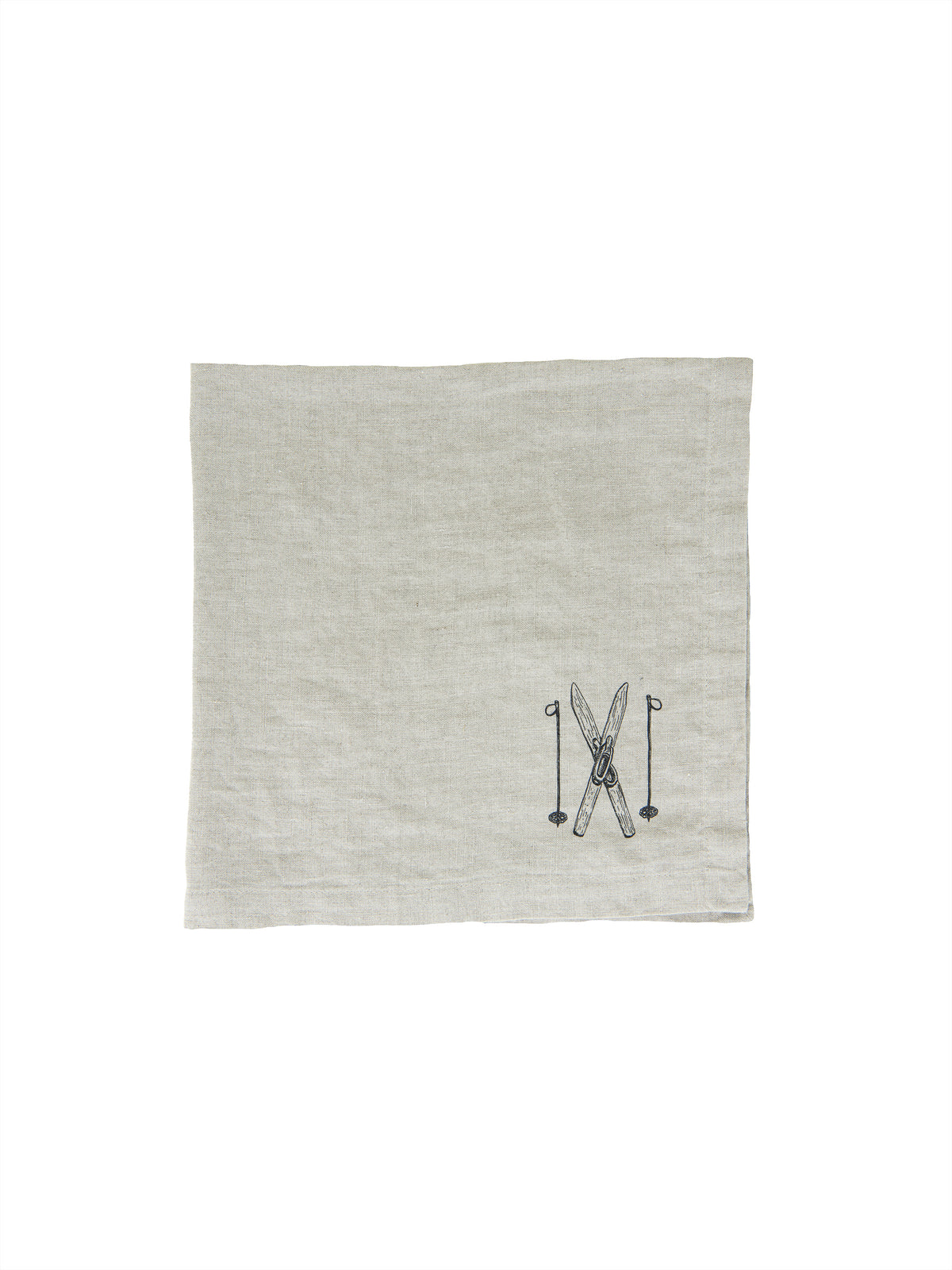 WT Skis and Poles Linen Napkins Weston Table