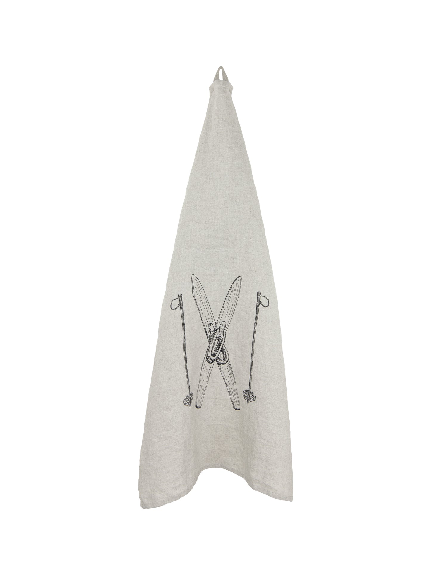 WT Skis and Poles Linen Tea Towel Weston Table