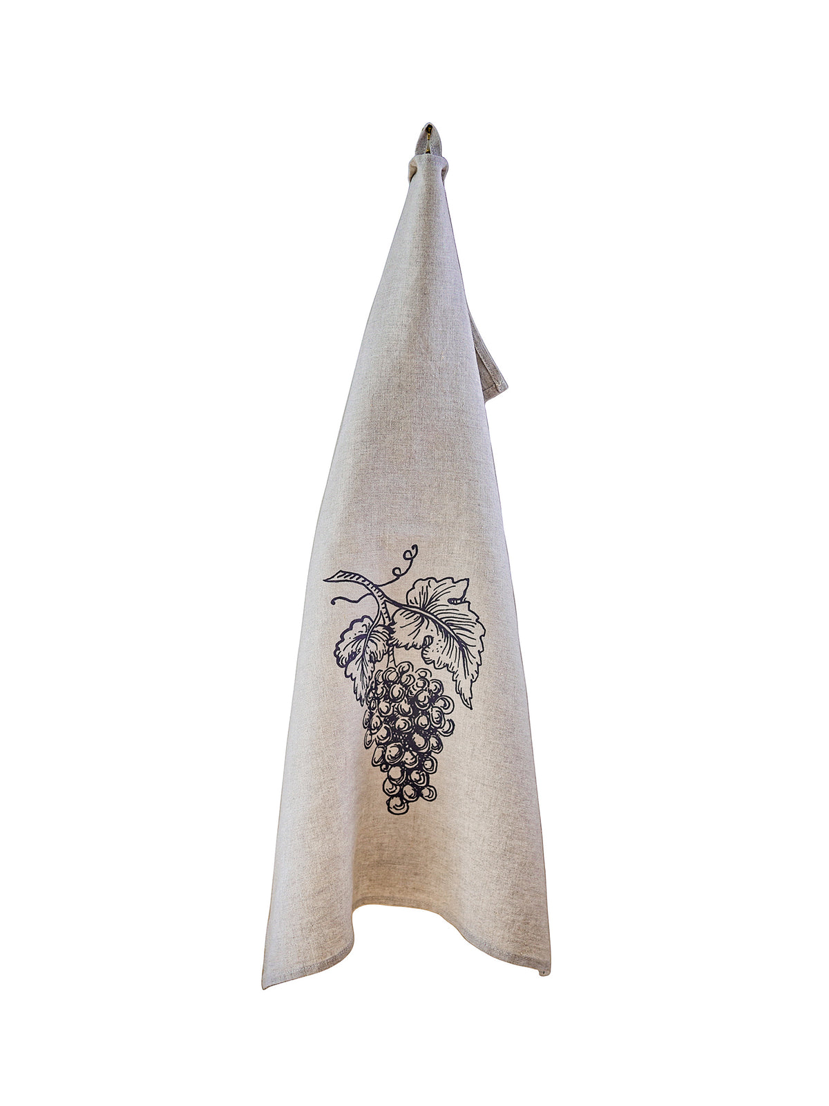 WT Wine Grapes Linen Tea Towel Weston Table