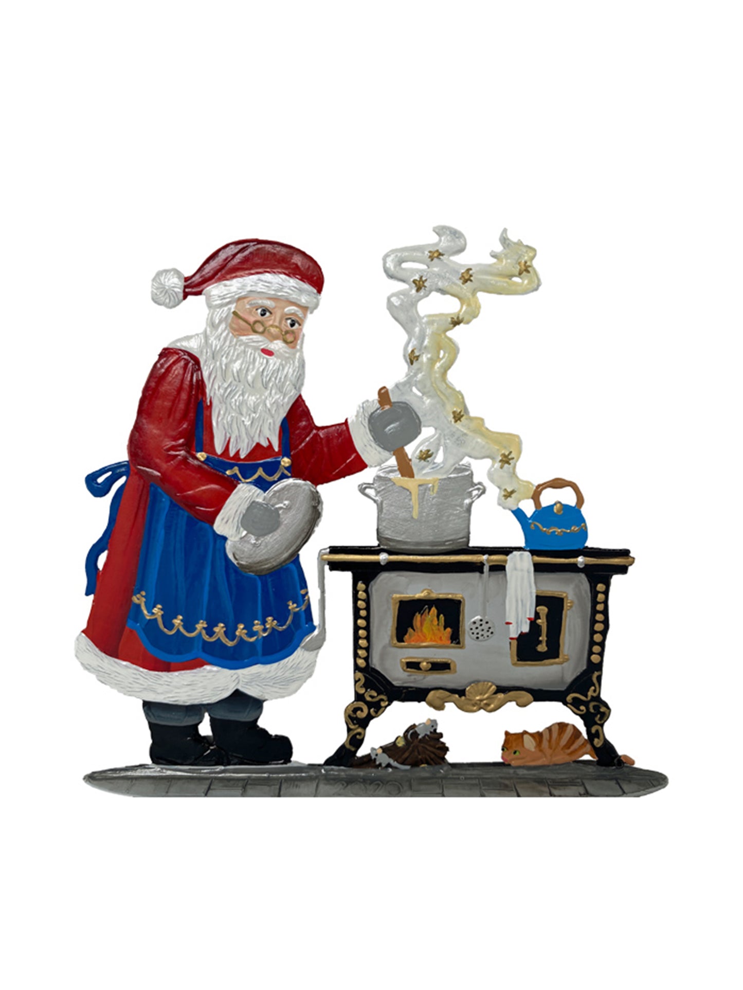 Wilhelm Schweizer Pewter In The Kitchen With Santa Weston Table
