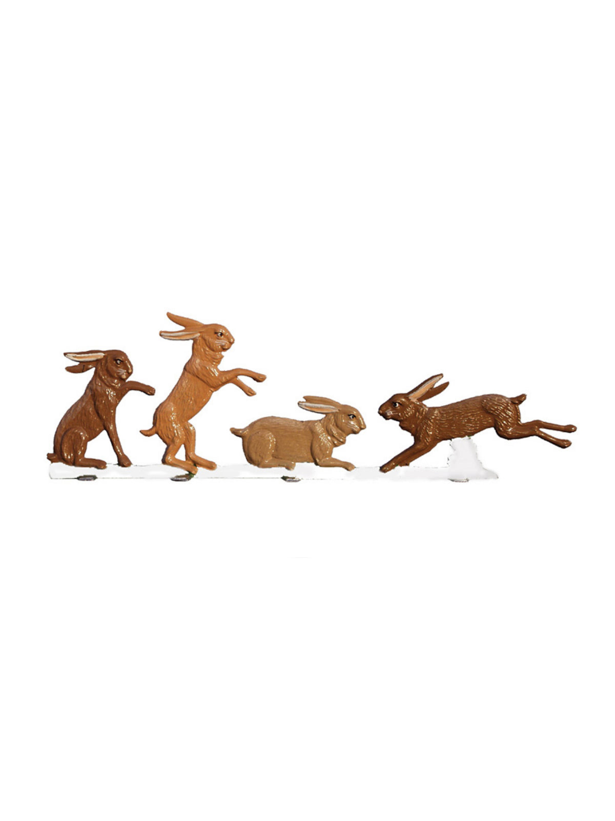 Wilhelm Schweizer Pewter Playful Bunnies in Winter Weston Table