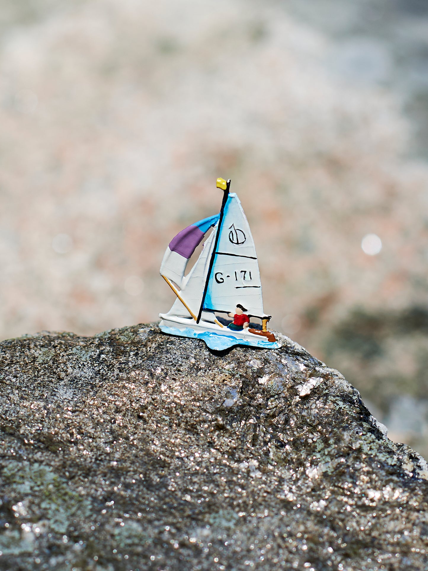 Wilhelm Schweizer Pewter G-171 Teeny Sailboat Weston Table