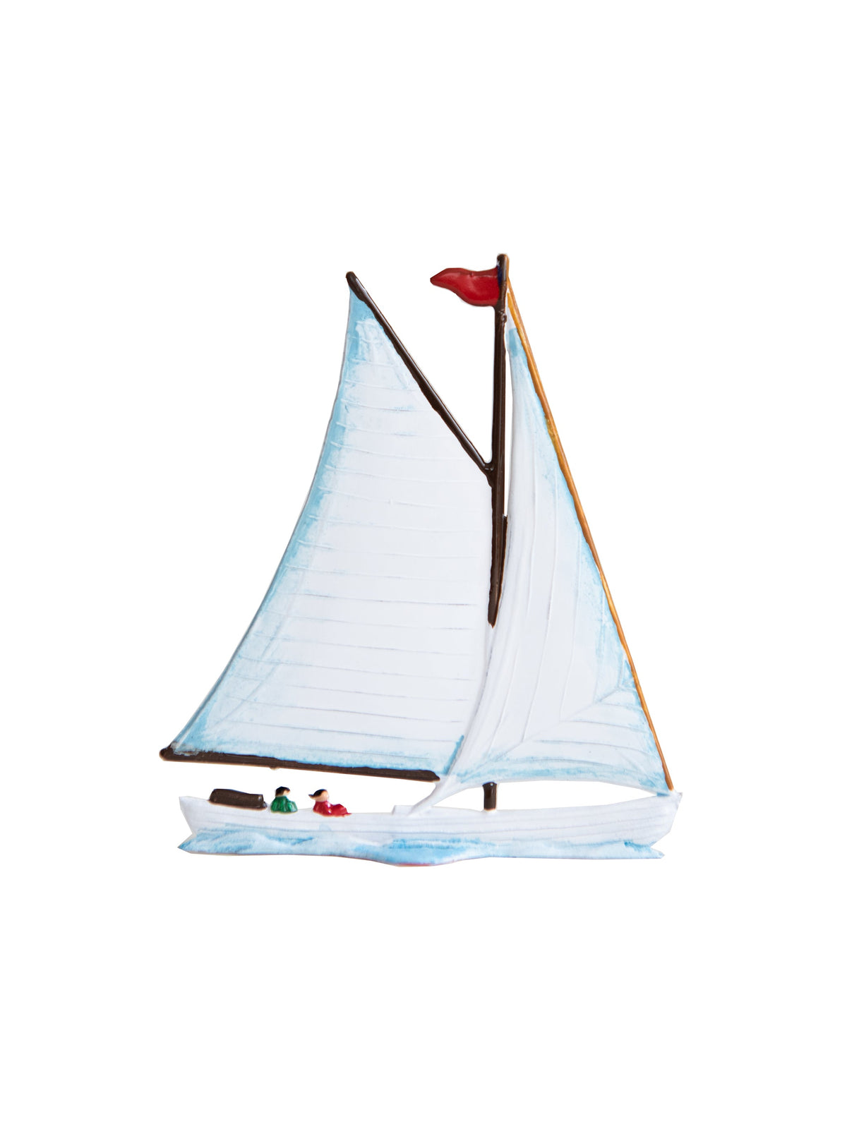 Wilhelm Schweizer Pewter Moeve Sailboat Ornament Weston Table