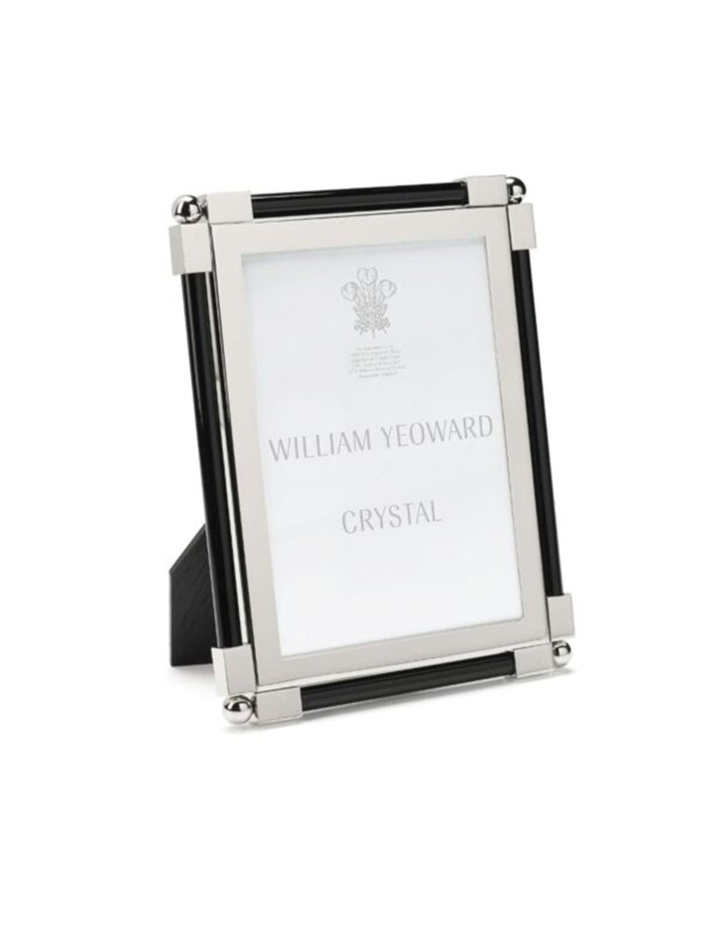 William Yeoward Crystal Classic Black Photo Frame 5 x 7 Weston Table