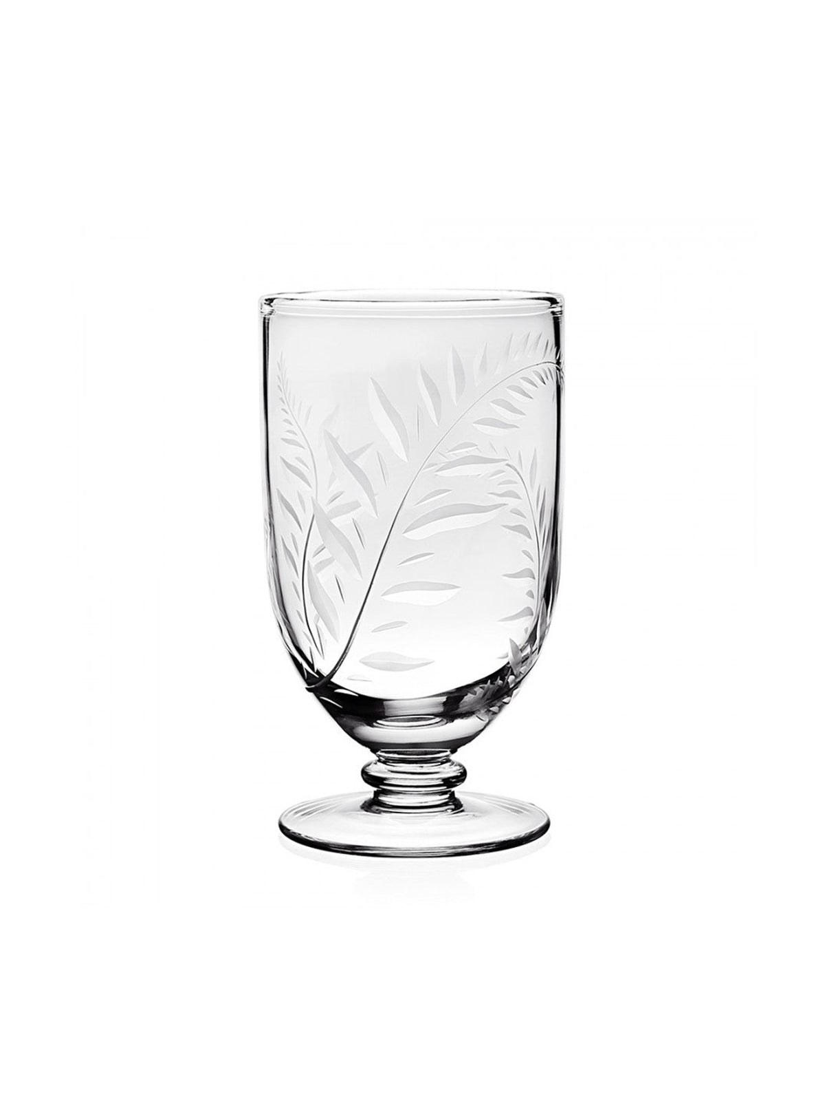 William Yeoward Crystal Jasmine Footed Flower Vase 7 Inches Weston Table