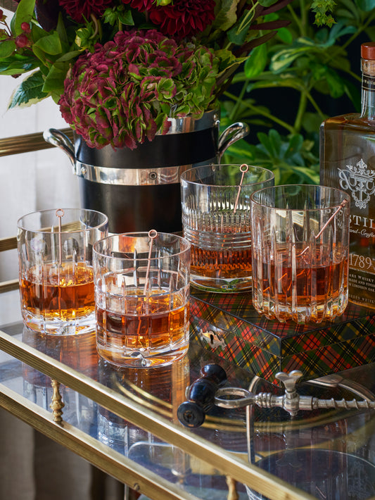 William Yeoward Crystal Skye Box of Four Whisky Tumblers Weston Table