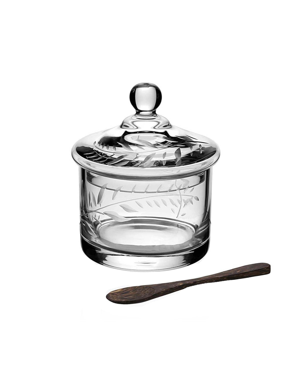 William Yeoward Crystal Jasmine Covered Honey With Spoon Weston Table