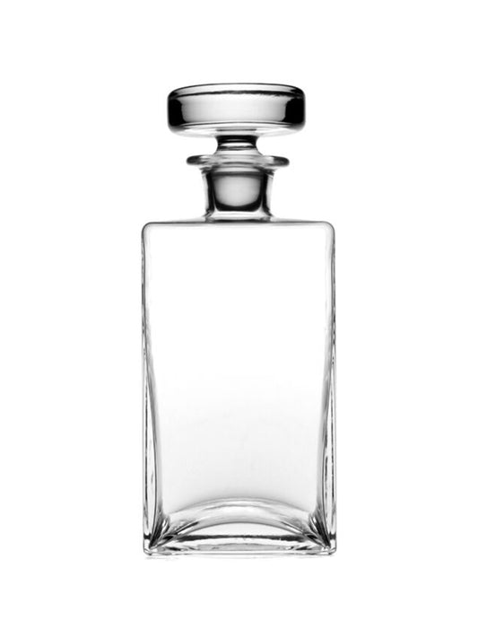 William Yeoward Crystal Lillian Square Decanter Plain Weston Table