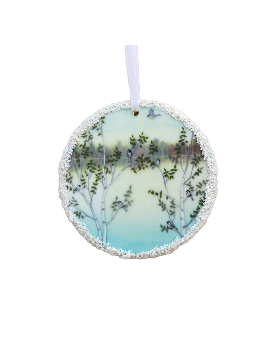 Winter Bird Ornaments Lakeside Chickadee Weston Table