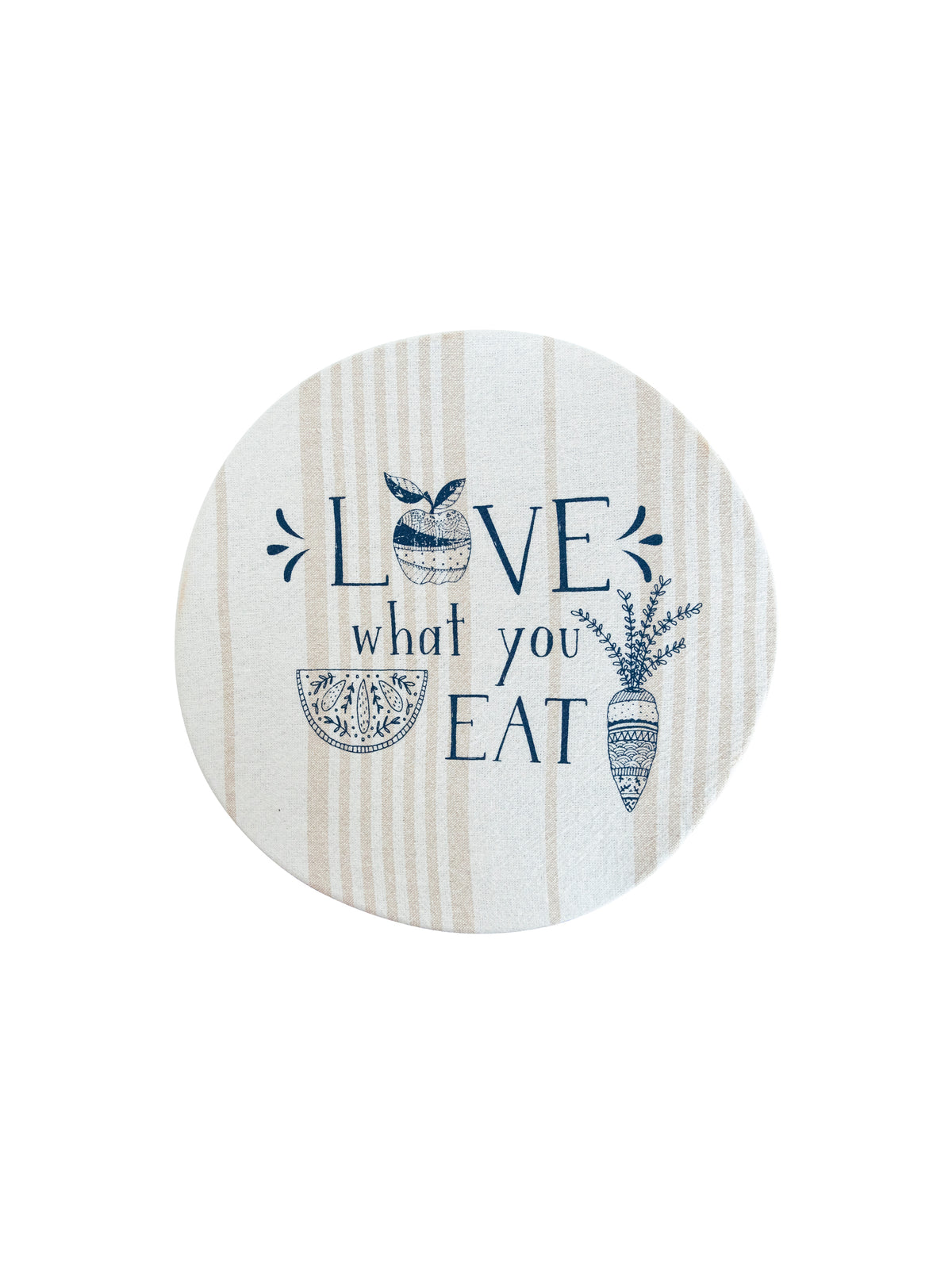 Your Green Kitchen Large Bowl Covers Navy Stripe Love What You Eat Weston Table