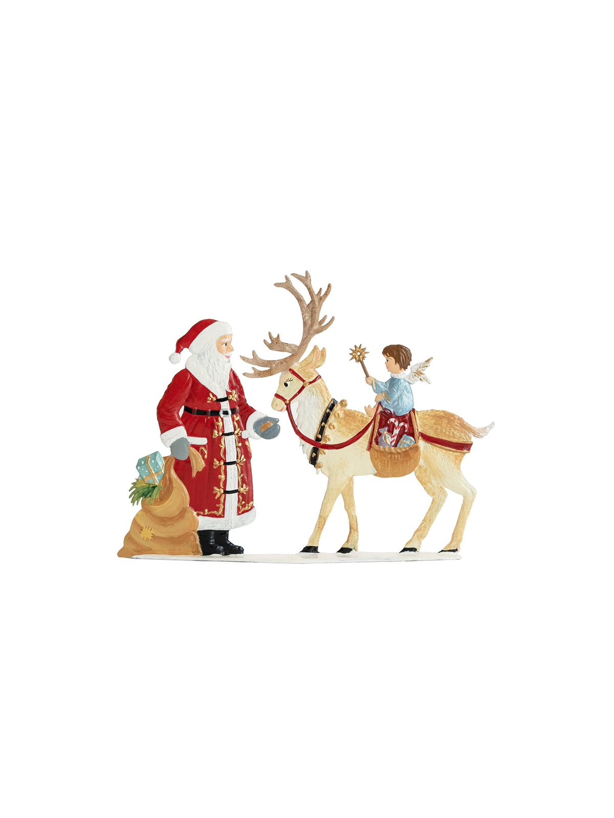 Wilhelm Schweizer Pewter Feeding Time with Santa Weston Table