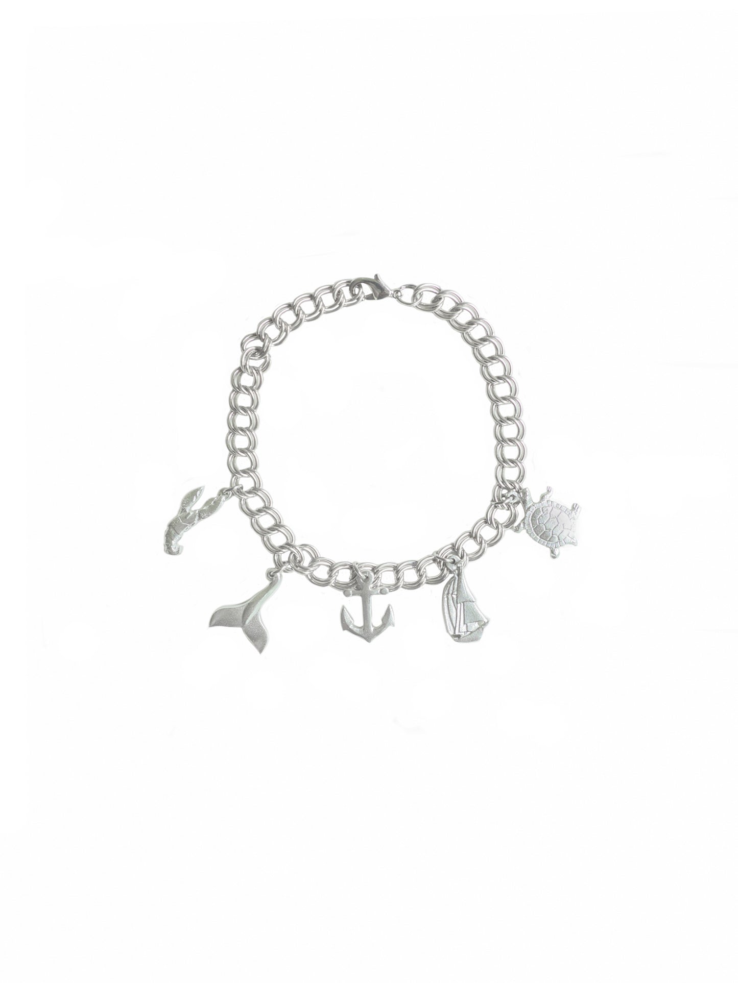 Pewter Coastal Charm Bracelet Weston Table