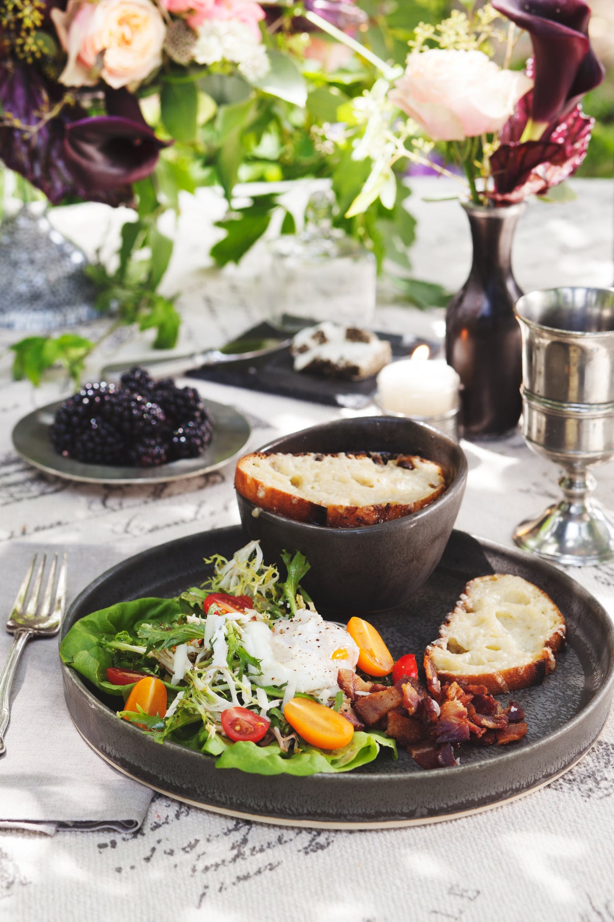 Butter Lettuce and Frisee with Poached Egg and Lardons | Weston Table