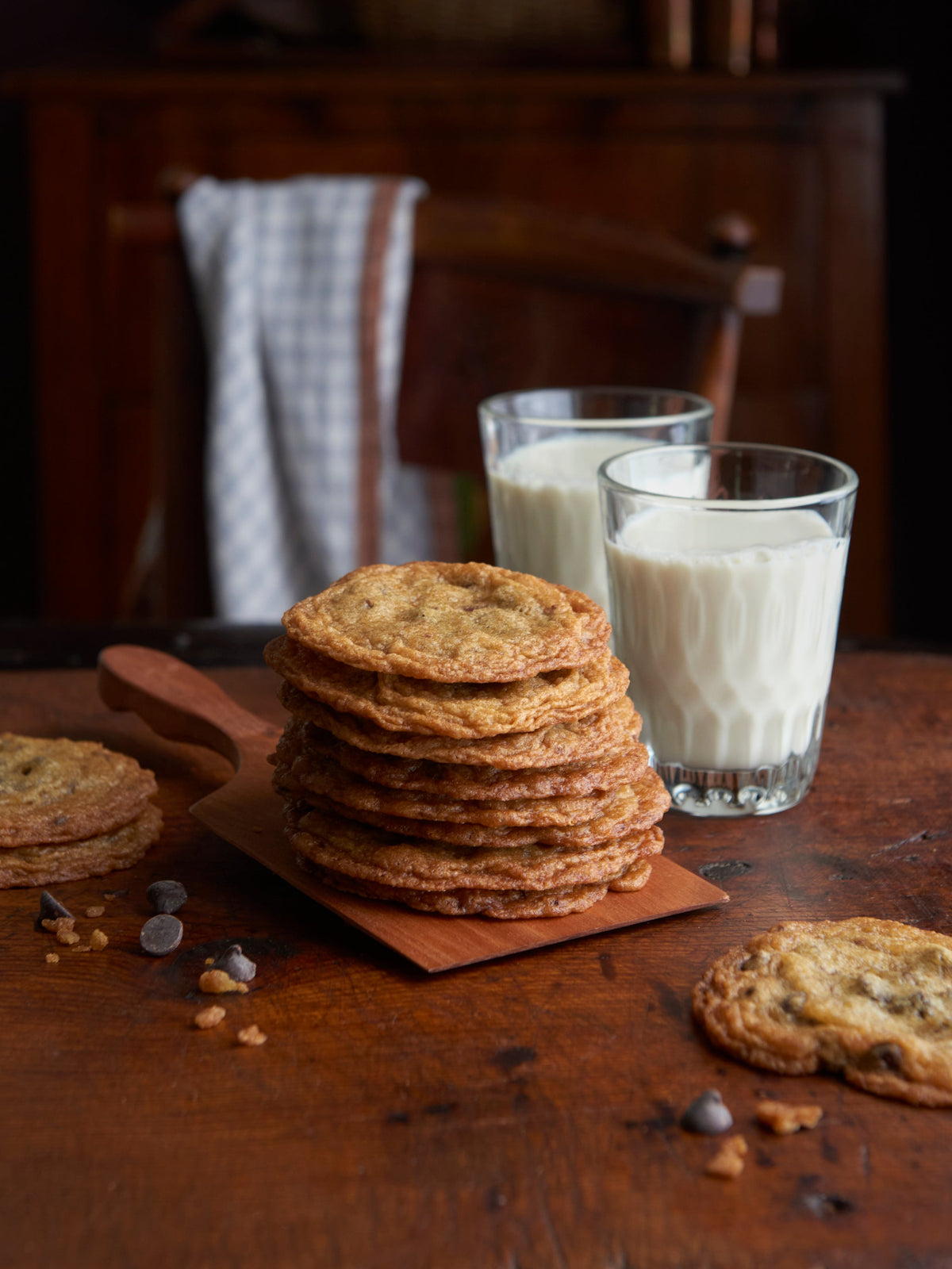 Chewy and Flat Chocolate Chip Cookies | Weston Table