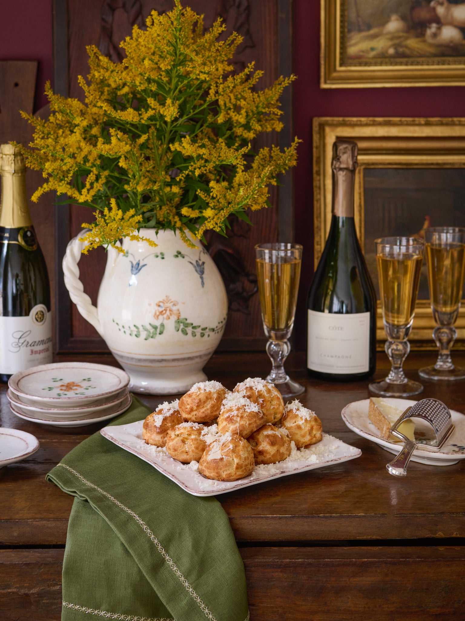 Comté and Black Pepper Gougeres|Weston Table